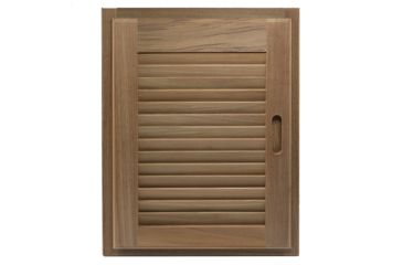 Image of Whitecap Teak Louvered Door &amp; Frame - Right Hand - 15" x 20" 50669