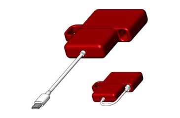 Image of Whitetailr PhoneREAD'R iPhone Deluxe, Red 85306