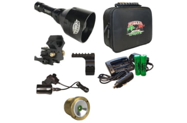 Image of Wicked Hunting Lights W403iC LED Green Night Hunting Light Kit, Black, W2012