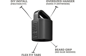 Image of Wicked North Gear Turkey Beard Hanger, 3 Pack, Black, B801-A013-B