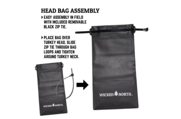 Image of Wicked North Gear Turkey Field Dressing Kit, White, KTF0-0002