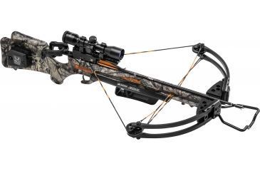 Image of Wicked Ridge Invader G3 Crossbow w/ ACUdraw, 3x Multi-Line Scope, 3 Carbon Arrows and Quiver, Mossy Oak Treestand Camo, WR15005-7532
