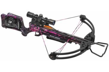 Image of Wicked Ridge Lady Ranger Crossbow Package w/ACU-52,3x Multi-Line Scope, 3 Carbon 18 in Arrows, Quiver,150lb Draw Weight, Muddy Girl Camo, WR15025-9536