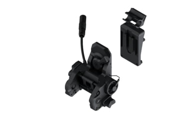 Image of Wilcox DPAM NVG Mount/Quick Release Shroud Interface Plate/LEMO Pigtail Storage for HGU-56/SPH-4, Black, 62100G07-B