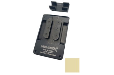 Image of Wilcox DPAM Universal Interface Plate/LEMO Pigtail Storage for HGU-56/SPH-4 Shroud for US Military Flight Helmets, Tan, 62104G04-T