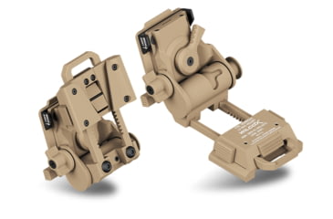 Image of Wilcox G24 Night Vision Goggle Mount, Three Hole Shroud Standard/Lanyard/Cup, Tan, 28300G70-T