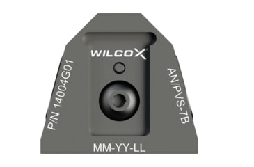 Image of Wilcox NVG Interface Shoe Adapter, AN/PVS-7B/7D, Black, 14004G01