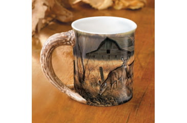 Image of Wild Wings Sculpted Mug Abandoned Farmstead Whitetail Deer, Multi, 8955791023