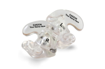 Image of WildEar EarzON Custom Acrylic Shooter Filter Ear Plugs, clear, CHPD-A-CLR-IMP