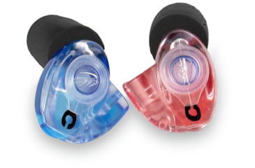 Image of WildEar TruEarz Ready-Fit Everyday Filter Ear Plugs, Red/Blue, Slim/Standard/Large, TRUEARZ-LITE-1