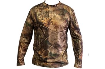 Image of Wildfowler Quick-Dry Long Sleeve Mens T-Shirt, Nature Brown, 2XL, QDLT-NB-2X