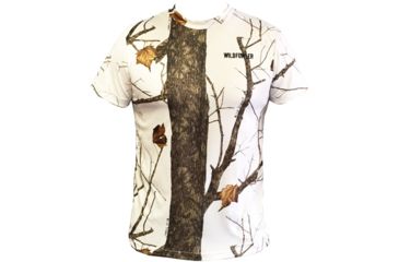 Image of Wildfowler Quick-Dry Short Sleeve Mens T-Shirt, Wildtree Snow, Medium, QDT-WTS-M