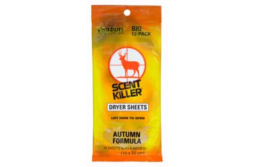 Image of Wildlife Research Center Scent Killer Autumn Fomula Dryer Sheets, 12-Pack 580