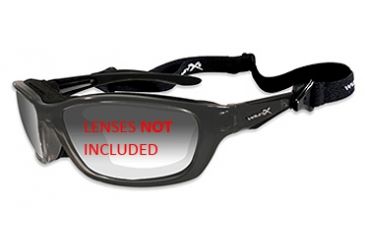 Image of Wiley X Brick Sunglasses Frame ONLY, Metallic Black 856F