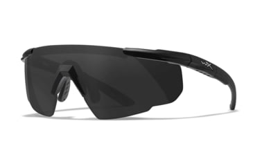 Image of Wiley X Changeable Series Saber Advanced Safety Glasses, Matte Black Frame, Grey Lens, 302
