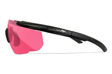 Image of Wiley X Changeable Series Saber Advanced Safety Glasses, Matte Black Frame, Grey Light Rust Vermillion Lens, 309