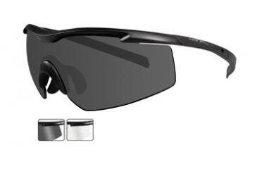 Image of Wiley X PT-3 Sunglasses 2 Lens Set, Smoke, Clear w/RX Insert PT-3SCRX