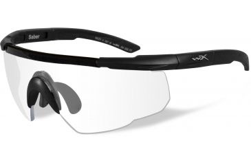 Image of Wiley X Saber Advanced Sunglasses - Clear Lens / Matte Black Frame 303, EDEMO3