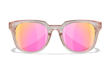 Image of Wiley X WX Ultra Sunglasses - Womens, Captivate Polarized Rose Gold Mirror/Gloss Crystal, AC6ULT10