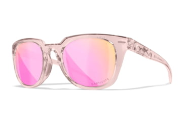 Image of Wiley X WX Ultra Sunglasses - Womens, Captivate Polarized Rose Gold Mirror/Gloss Crystal, AC6ULT10