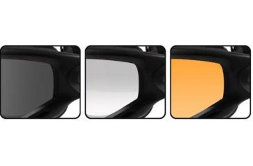 Image of Wiley X Spear - Smoke Gray, Clear, Light Rust Lenses - Close-up SP293B