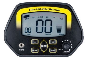 Image of Winbest Pursuit-200 Metal Detector, 10 in Search Coil, Arm Rest, Black, Adjustable up to 47 in BE12594