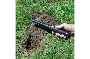Image of Winbest Handheld Metal Detector Surveyor-100 Metal Detector, Built-In LED Flashlight, Black, Length 11 in BE12744