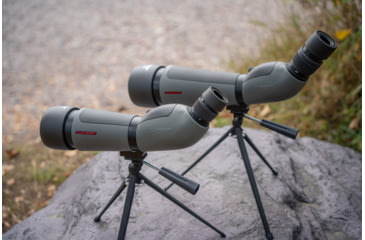 Image of Winchester Supreme Optics W20-60x65mm Spotting Scope, Angled, Black/Gray, WQ-SS-SPRM12-20-60x65