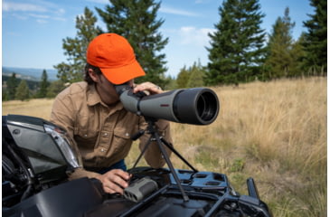 Image of Winchester Supreme Optics W20-60x65mm Spotting Scope, Angled, Black/Gray, WQ-SS-SPRM12-20-60x65