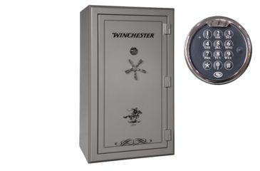 Image of Winchester Safes Legacy 53, 51 Gun Safe, 2.5 Hour Fire Rating, U.L. Listed Electronic Lock, Gunmetal Gray, 52.5 cu. Ft, L-7242-53-10-E