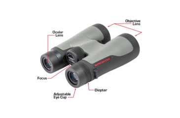 Image of Winchester Supreme Optics 10x50mm Roof Prism Binocular, Black/Gray, W6-1050