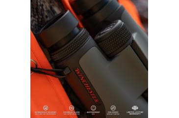 Image of Winchester Supreme Optics 8x42mm Roof Prism Binocular, Black/Gray, W12-0842