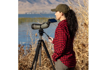 Image of Winchester Supreme Optics W20-60x65mm Spotting Scope, Angled, Black/Gray, WQ-SS-SPRM12-20-60x65