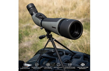Image of Winchester Supreme Optics W20-60x65mm Spotting Scope, Angled, Black/Gray, WQ-SS-SPRM12-20-60x65