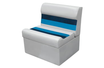 Image of Wise 8Wd95-1011 Deluxe 27in Pontoon Bench And Base /Navy/Blue, Grey, 8WD95-1011/3001.7293