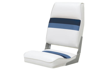 Image of Wise Deluxe High Back Boat Seat /Navy/Blue, White, 8WD434LS-1008