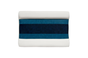 Image of Wise Deluxe Pontoon Flip-Flop Seat, White/Navy/Blue, Large, 8WD125FF-1008