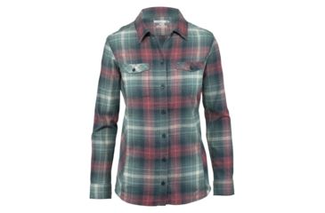 Image of Wolverine Autumn Long Sleve Flannel Shirt - Women's, Dark Navy Plaid, Small W1204990-423-S