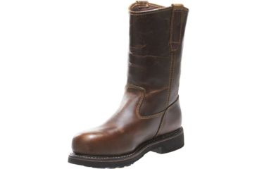 Image of Wolverine Brek DuraShocks Waterproof Wellington Steel-Toe EH Work Boot - Mens, Dark Brown, 8 US, Extra Wide, W10084-8EW