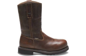 Image of Wolverine Brek DuraShocks Waterproof Wellington Steel-Toe EH Work Boot - Mens, Dark Brown, 8 US, Extra Wide, W10084-8EW