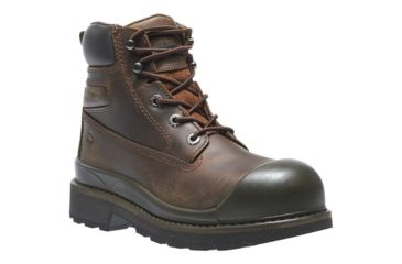 Image of Wolverine Crawford Waterproof Steel-Toe 6in Work Boot - Mens, Brown, 7 US, Medium, W04661-7M
