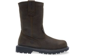 Image of Wolverine Floorhand Waterproof Steel-Toe 10in Wellington Boot - Womens, Dark Brown, 10 US, Medium, W10699-10M