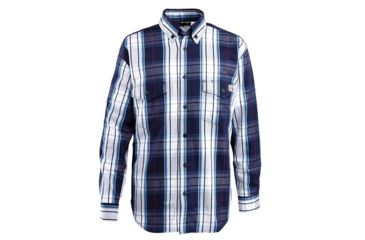 Image of Wolverine FR PLD Twill Long Sleeve Shirt - Men's, Navy, 2XL W1203980-417-XXL