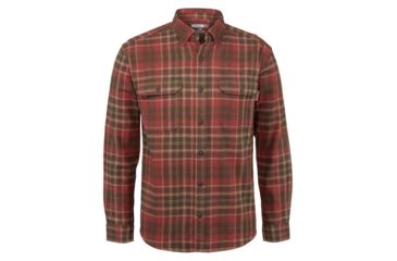 Image of Wolverine Glacier Long Sleeve Flannel Shirt - Men's, Gravel Plaid, Medium W1205850-201-M