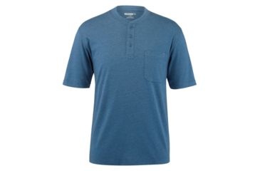Image of Wolverine Knox Hnly Short Sleeve Shirt - Mens, Harbor Heather, Medium, W1203660-403-M