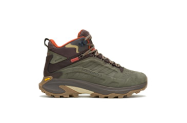 Image of Wolverine Moab Speed 2 Leather MID WP Hiking Shoes - Mens, Olive, 13 US, J037781-13
