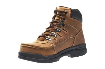 Image of Wolverine Potomac English Moc Steel-Toe 6in Work Boot - Mens, Brown, 8.5 US, Extra Wide, W04349-8.5EW