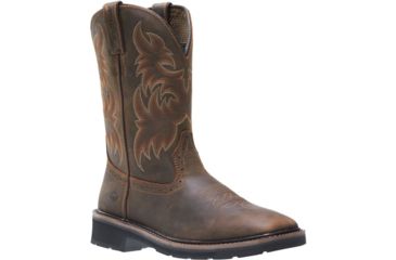 Image of Wolverine Rancher Square-Toe Steel-Toe Wellington Boot - Mens, Dark Brown/Rust, 7 US, Medium, W10702-7M