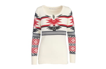 Image of Woolrich Avalanche Split Neck Sweater - Women's, Ivory Multi, S, 13590-IVU-S-R