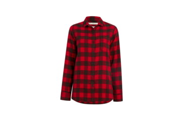 Image of Woolrich Eco Rich Pemberton Boyfriend Tunic Flannel Shirt - Womens, Old Red Check, 2XL, 2211-OLDREDCHECK-XXL